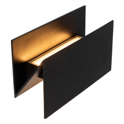 Lucide SWINDON LED vägglampa 16W 2700K IP54 Svart utomhus inomhus aluminium modern design