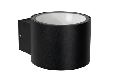 Lucide OXFORD LED vägglampa inomhus utomhus, IP54 svart aluminium, G9-sockel uplight & downlight