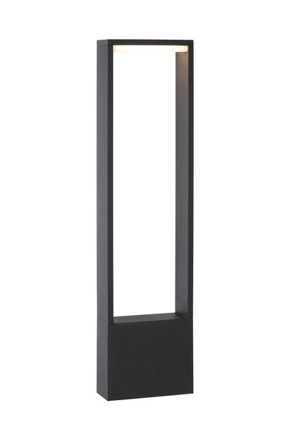 Lucide GOA LED pollarlampa 10W 3000K IP54 Mörkgrå utomhusbelysning för trädgård
