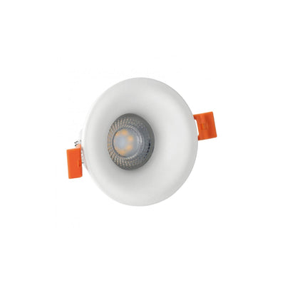 Spectrum LED GU10 infälld spot Vit Japandi rund 85MM IP20 250V aluminiumhölje 75MM urtag