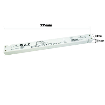 GLP LED-nätaggregat 24V 150W 6.25A ultraslim drivdon IP20 för pålitliga belysningsinstallationer