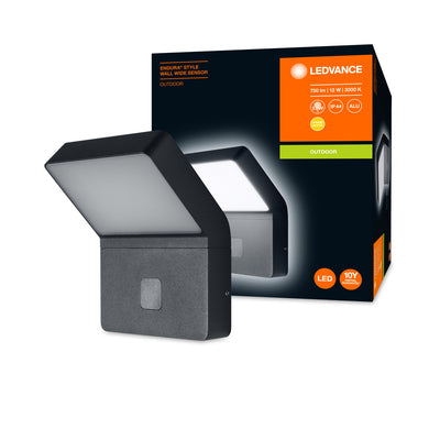 Ledvance ENDURA STYLE Vägglampa LED 12W 3000K 750 lumen IP44 Mörkgrå Utomhus Ytmontering