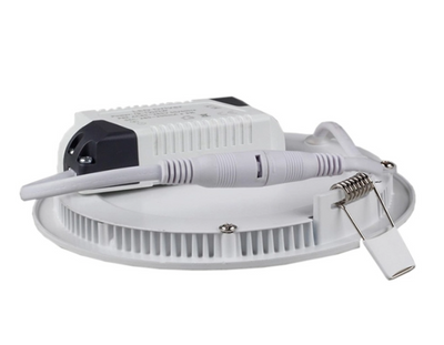 LCB LED infälld spot rund aluminium 10.5W 3000K varmvit IP20 CRI 80 håltagning 74mm 220-240V CE RoHS