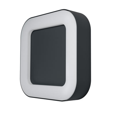 Ledvance ENDURA Style Square LED vägglampa 13.5W 3000K Mörkgrå IP44 IK07 utomhus utanpåliggande