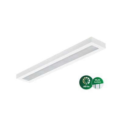 Philips LED linjärarmatur 1200mm 31W 4000K 4300 lumen IP20/44 mikroprismatisk lins Vit stålkapsling