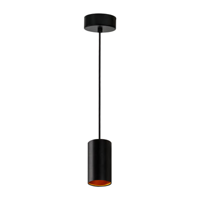 Spectrum CHLOE GU10 hängande lampa, Svart Guld, IP20, rund bas, takmontering, max 10W LED, 250V