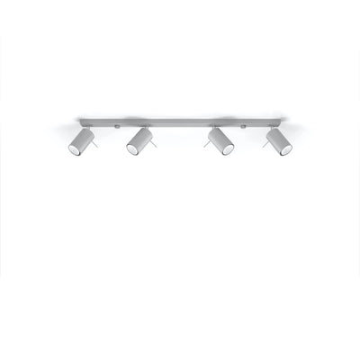 Sollux Lighting LED takspotlight RING, 4xGU10, IP20, aluminium matt guld, 220-240V, CE RoHS