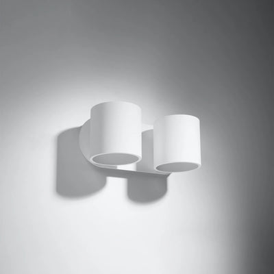 Sollux Lighting ORBIS 2 vägglampa LED-kompatibel, IP20, 220-240V, Aluminium matt guldfinish, CE RoHS
