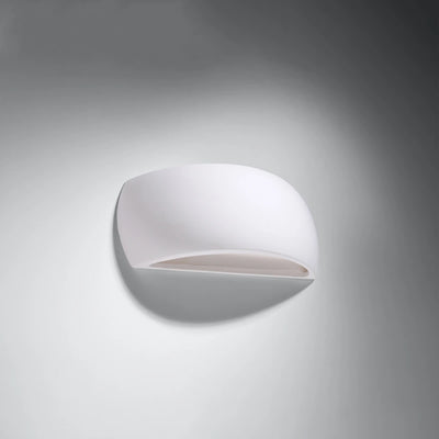 Sollux Lighting PONTIUS keramisk vägglampa, LED-kompatibel, IP20, 220-240V, Matt Guld/Mässing finish