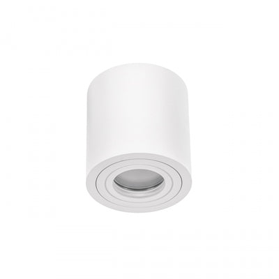 Spectrum CHLOE GU10 ytmonterad takarmatur, Vit, IP65, Aluminium Glas, 250V, 90x97mm