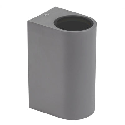 Spectrum GU10 x2 LED vägglampa, tvåvägs, ytmonterad, 250V, IP54 Grå, 150x73x95mm