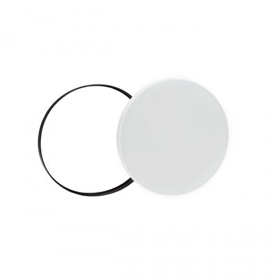 Spectrum LED taklampa 32W 6000K 230V IP54 rund Vit Svart 3450 lumen 115° ljusvinkel ytmontering