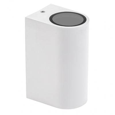 Spectrum LED GU10 Vägglampa Vit IP54 Dubbelriktad Utomhus Inomhus 2x6W 250V 150x73x95mm