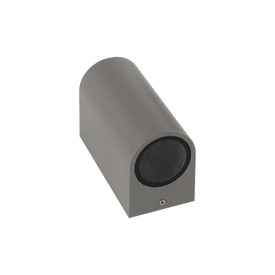 Spectrum LED vägglampa utomhus upp och ner IP54 Grå GU10 2x6W hölje polykarbonat