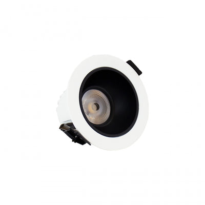 Spectrum ORBITO LED Downlight 10W 4000K 1200 lumen 230V IP44 CRI>90 UGR<19 Vit Rund Svart Reflektor