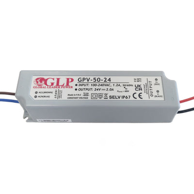 GLP LED strömförsörjning 12V 48W 2A IP67 vattentät drivrutin, CE RoHS-certifierad, pålitlig adapter för belysning