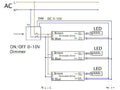 LCB 1-10V dimmer 800W med fjärrkontroll för LED-paneler, IP20, 220-240V AC