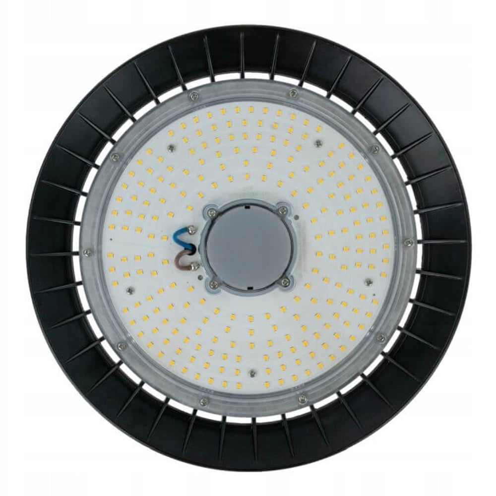 Tsong LED High Bay UFO 100W 15000 lumens 1-10V Dimmable 3000K CRI 80 Philips Chip IP20 CE RoHS Black