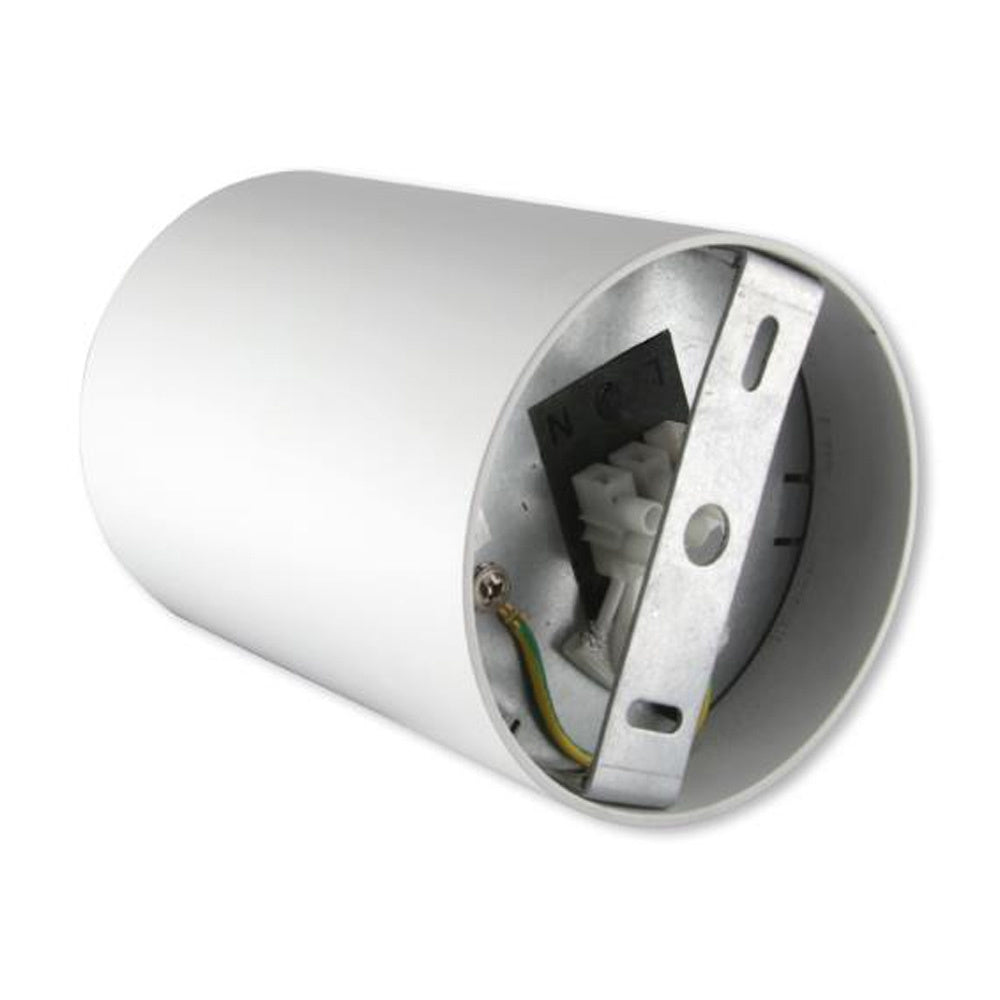 Spectrum LED takspotlight CHLOE GU10, utanpåliggande, Vit aluminium, IP20, lutningsbar, 250V