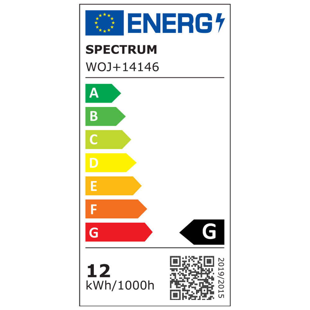 Spectrum LED Spot GU10 AR111 12W 3000K Varmvit 800 lumen 20° spridning 230V ej dimbar