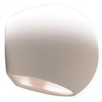 Sollux Lighting keramisk vägglampa glob vit E27-sockel 60W LED-kompatibel
