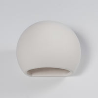 Sollux Lighting keramisk vägglampa glob vit E27-sockel 60W LED-kompatibel