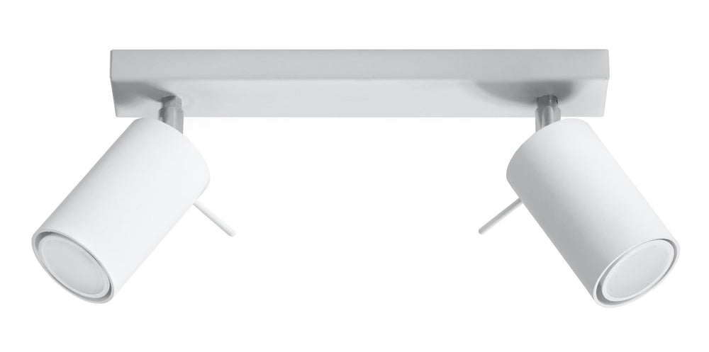 Sollux Lighting LED plafondspot with 2 GU10 fittings - white aluminum