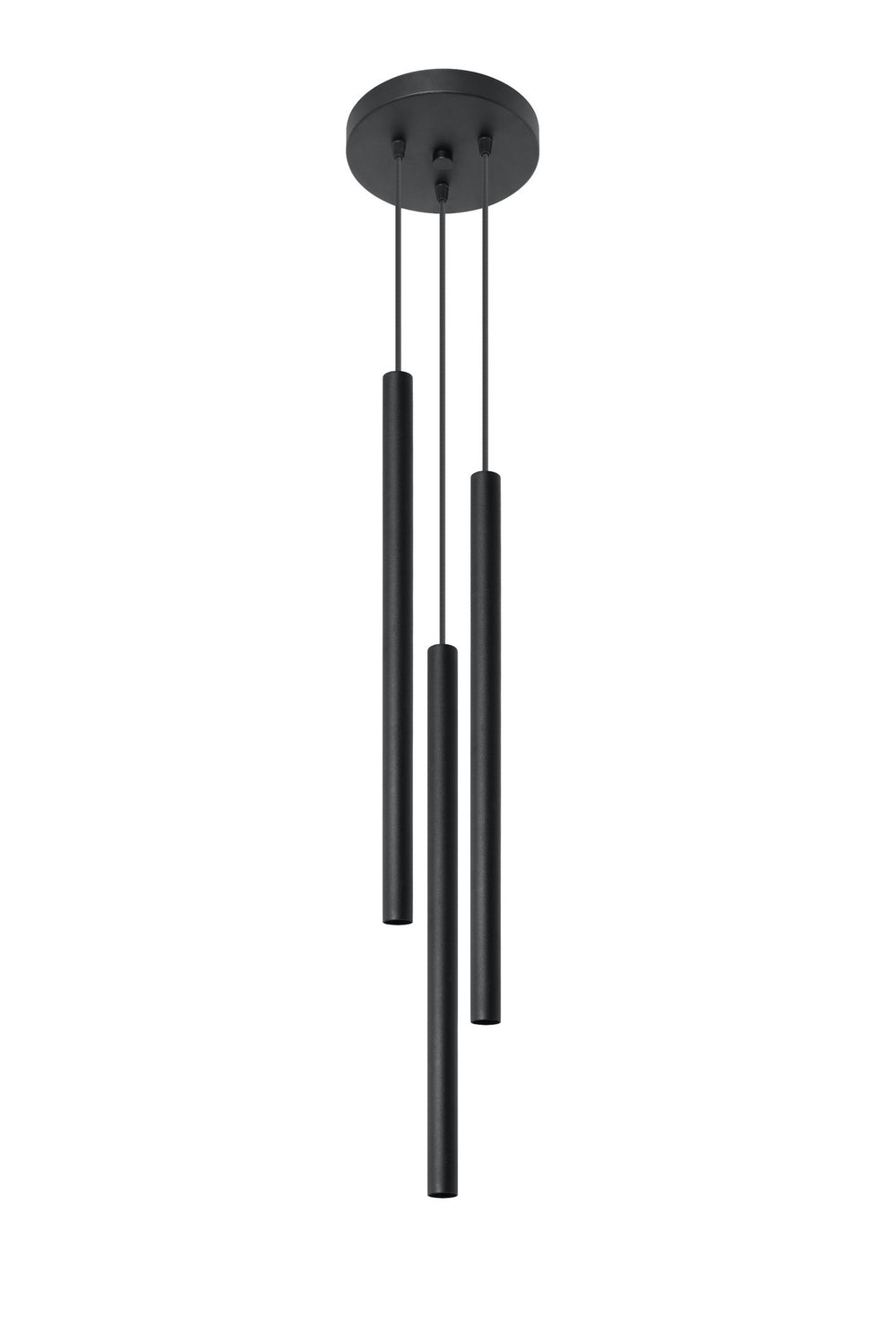 Sollux Lighting LED pendant lamp black PASTELO with 3 G9 sockets