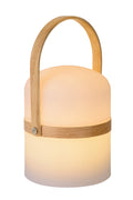 Lucide JOE uppladdningsbar LED-bordslampa IP44 Vit, 3W dim to warm 2800K-3200K, USB-laddning, för inomhus- och utomhusbruk