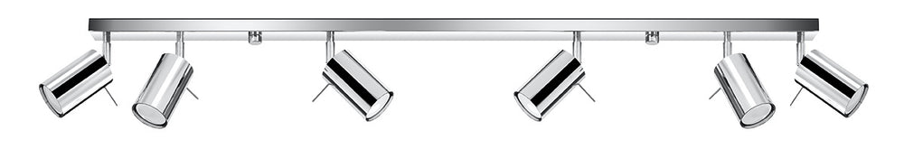 Sollux lighting led ceiling spot chrome ring with gu10 fitting