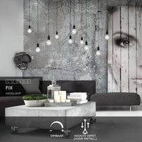 Lucide FIX multi hänglampa, 10xE27 socklar, svart metallram, justerbar höjd, modern taklampa