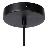 Lucide JOVA hanging lamp Black & Gold, 1xE27 socket, adjustable height, metal design, IP20 indoor pendant