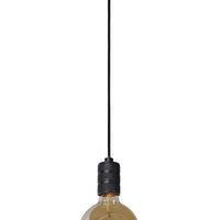 Lucide JOVA hanging lamp Black & Gold, 1xE27 socket, adjustable height, metal design, IP20 indoor pendant