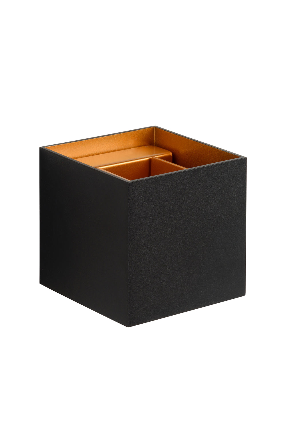 Lucide XIO LED vägglampa dimbar G9 1x4W 2700K justerbar ljusvinkel Svart modern fyrkantig design