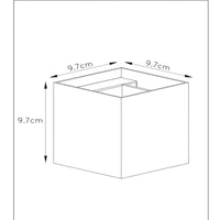 Lucide XIO LED vägglampa dimbar G9 1x4W 2700K justerbar ljusvinkel Svart modern fyrkantig design