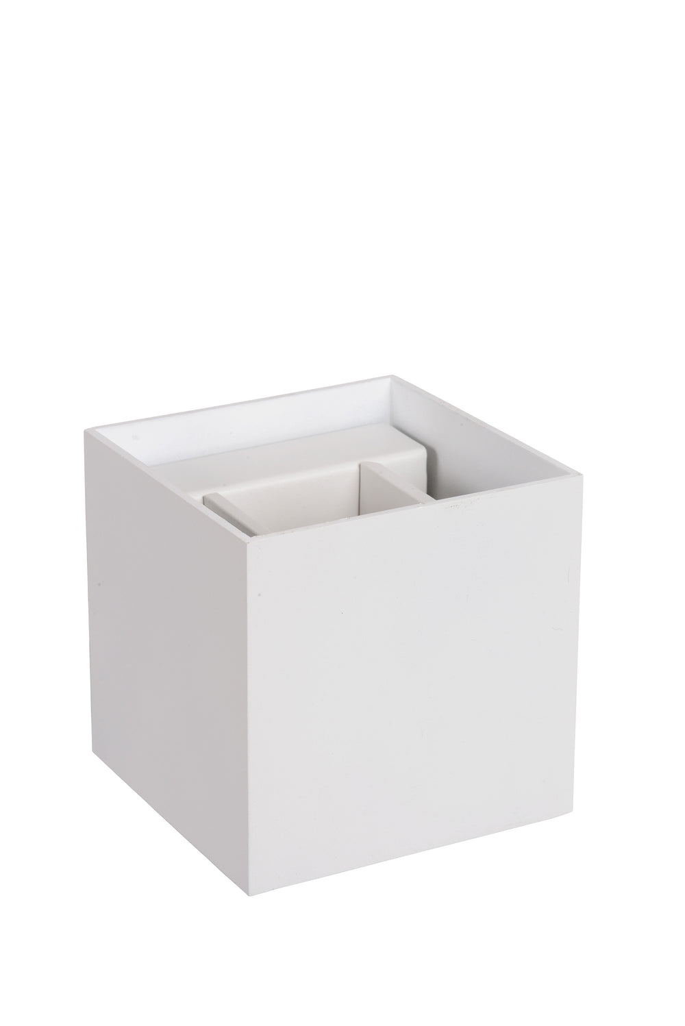 Lucide XIO LED vägglampa, dimbar G9 4W 2700K, justerbar ljusvinkel, fyrkantig aluminium Vit, IP20