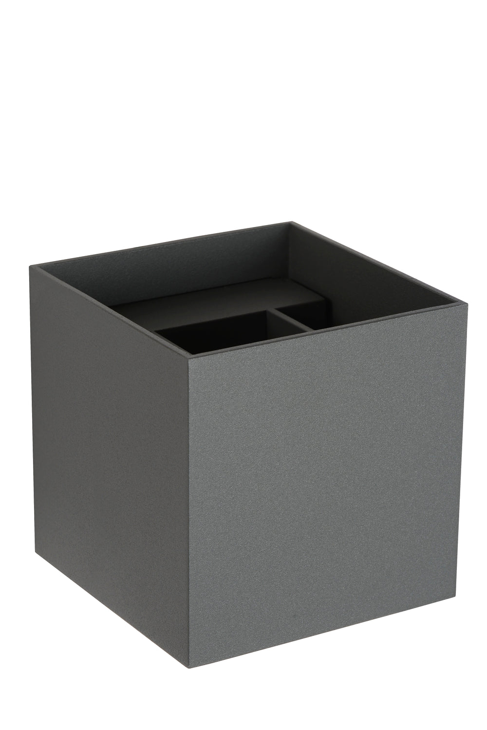 Lucide XIO LED vägglampa, dimbar G9 1x4W 2700K, justerbar strålvinkel, Mörkgrå, modern fyrkantig design