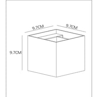 Lucide XIO LED wall light dimmable G9 1x4W 2700K adjustable beam IP20 rust brown aluminium