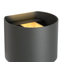 Lucide XIO LED wall lamp, dimmable G9 3.5W 2700K, adjustable beam angle, Dark Grey modern aluminum