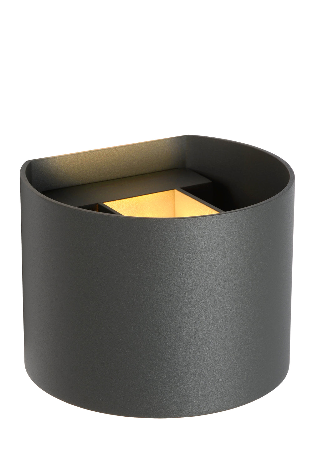 Lucide XIO LED vägglampa, dimbar G9 3.5W 2700K, justerbar ljusvinkel, Mörkgrå modern aluminium