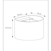 Lucide XIO LED vägglampa, dimbar G9 3.5W 2700K, justerbar ljusvinkel, Rostbrun, IP20 aluminium
