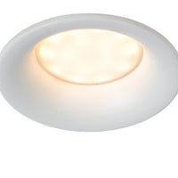 Lucide ZIVA LED infälld badrums-spotlight, GU10-sockel, IP44, rund aluminium, Sandvit, Ø84mm
