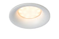 Lucide ZIVA LED infälld badrums-spotlight, GU10-sockel, IP44, rund aluminium, Sandvit, Ø84mm