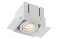 Lucide TRIMLESS infälld spotlight, 1xGU10, fyrkantig, Sandvit, IP20, modern aluminiumdesign