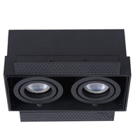 Lucide TRIMLESS recessed spotlight 2xGU10 Black, aluminium housing, IP20, dimmable, 220-240V