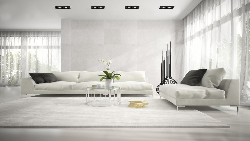 Lucide CHIMNEY infälld spotlight 2xGU10 Sand Black Aluminium IP20 220-240V 205x115mm modern design