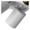 Lucide NIGEL LED ceiling spotlight, 4x5W GU10 dim to warm 2200K-3000K, square White aluminum, IP20