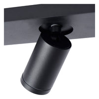 Lucide Taylor LED ceiling spot for bathroom, 3x5W GU10 dim to warm 2200K-3000K, IP44, Sand Black