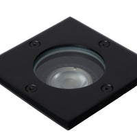 Lucide BILTIN LED-markspot, 1xGU10, IP67, 220-240V, Sand Matt Svart, fyrkantig infälld utomhusbelysning