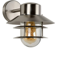 Lucide ZICO vägglampa rostfritt stål rund IP44 E27 klassisk inomhus utomhus 220-240V Ø218mm